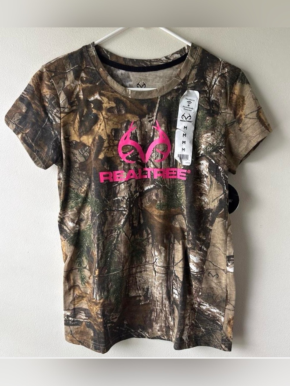 Realtree Camo Camouflage Hunting T-shirt Tee T Shirt Pine Deer Antler - Picture 3 of 5
